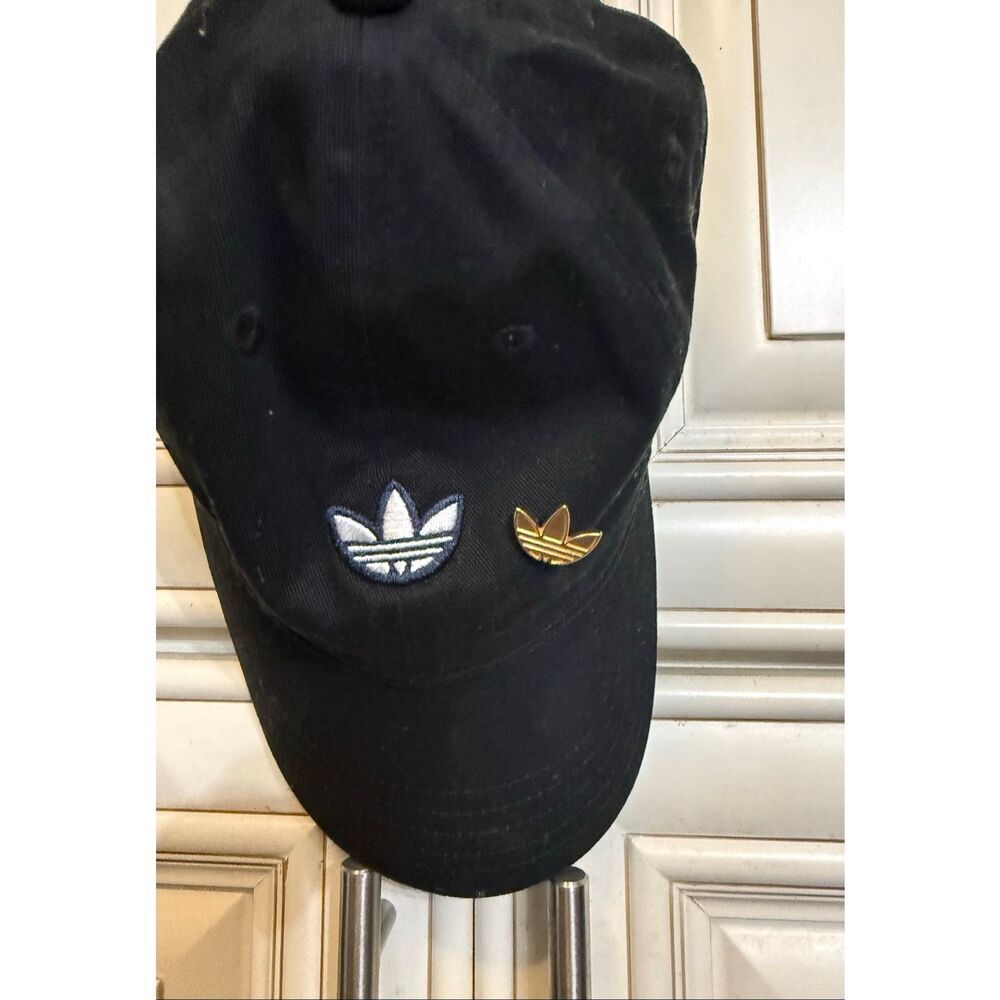 Adidas Unisex Trefoil Logo Adjustable Strapback Samstag Dad Cap Black One Size